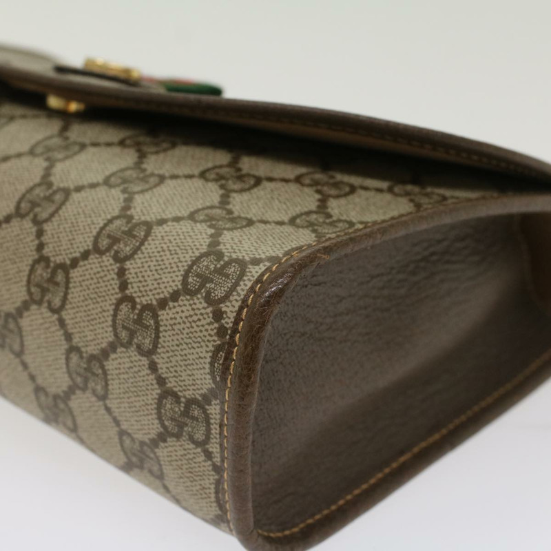 【日本直送】GUCCI GG 帆布 Web Sherry Line 手拿包米色紅綠 14.01.030 正品 ep1124-6