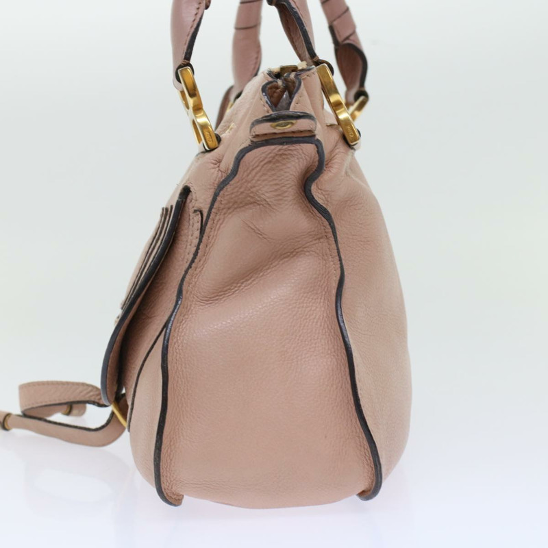 【日本直送】Chloe Mercy 手提包皮革 2way 粉紅色正品 yk7960-2