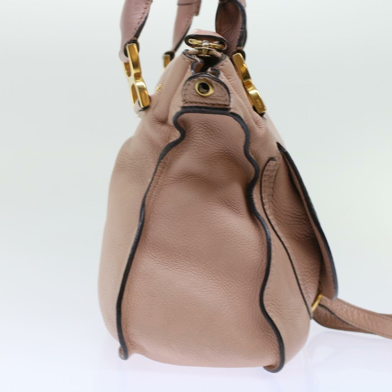 【日本直送】Chloe Mercy 手提包皮革 2way 粉紅色正品 yk7960-3