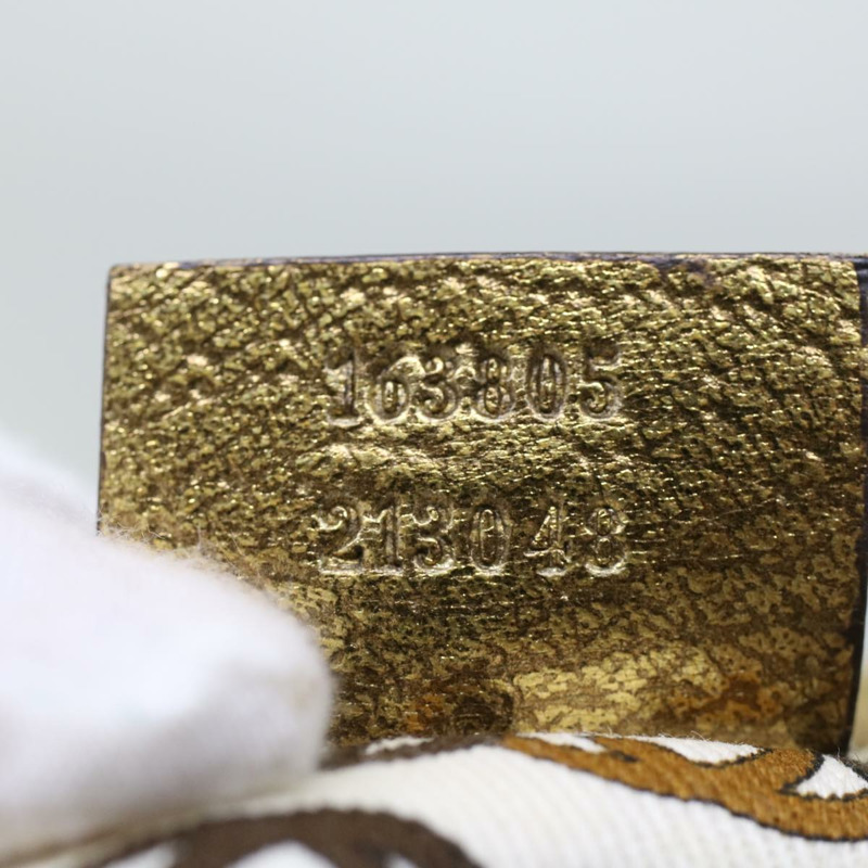 【日本直送】GUCCI GG 帆布手提包米色金色色調 163805 正品 fm2594-10