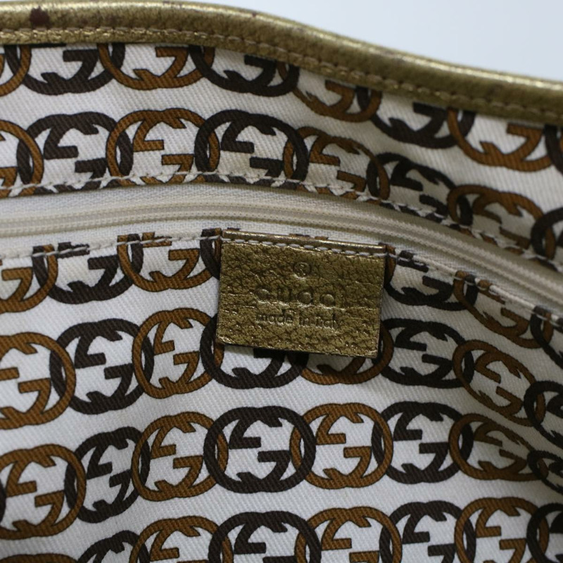 【日本直送】GUCCI GG 帆布手提包米色金色色調 163805 正品 fm2594-17