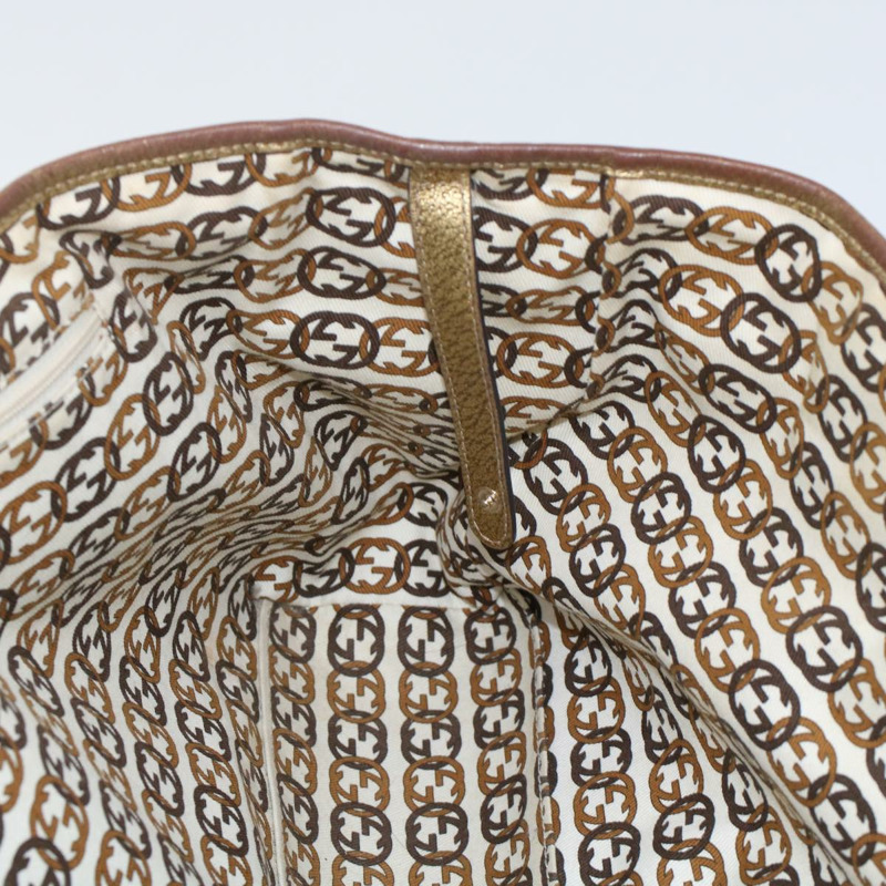 【日本直送】GUCCI GG 帆布手提包米色金色色調 163805 正品 fm2594-18