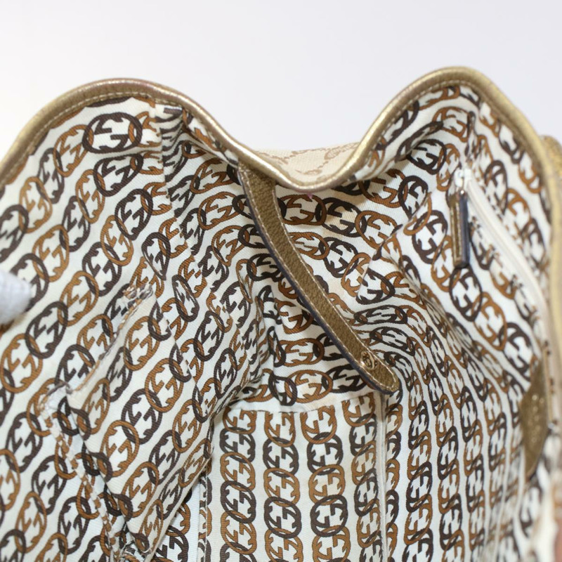 【日本直送】GUCCI GG 帆布手提包米色金色色調 163805 正品 fm2594-19