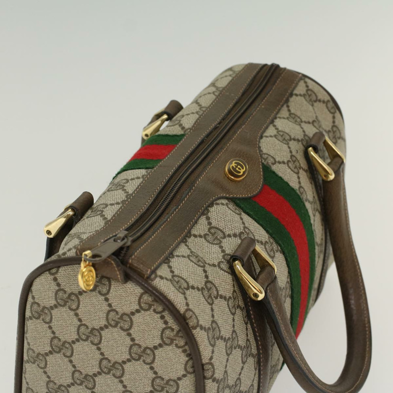 【日本直送】GUCCI GG 帆布 Web Sherry Line 波士頓包米色紅色 3902006 正品 bs7253-5