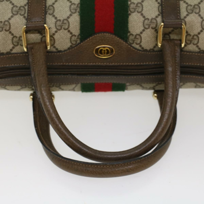 【日本直送】GUCCI GG 帆布 Web Sherry Line 波士頓包米色紅色 3902006 正品 bs7253-6