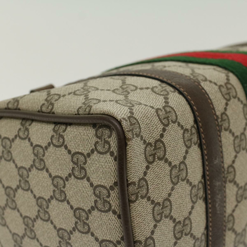 【日本直送】GUCCI GG 帆布 Web Sherry Line 波士頓包米色紅色 3902006 正品 bs7253-15