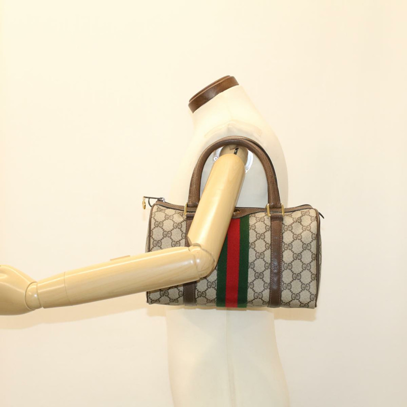 【日本直送】GUCCI GG 帆布 Web Sherry Line 波士頓包米色紅色 3902006 正品 bs7253-20
