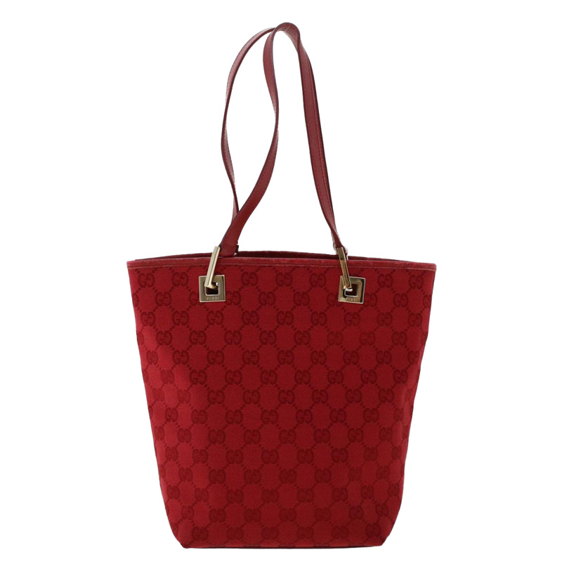 【日本直送】GUCCI GG 帆布手提包紅色 0021099 正品 50163-1