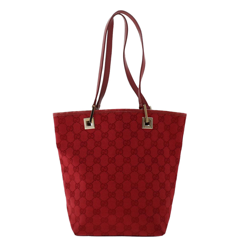 【日本直送】GUCCI GG 帆布手提包紅色 0021099 正品 50163-12