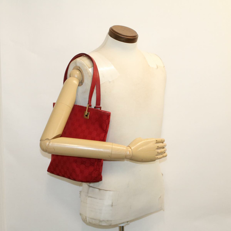 【日本直送】GUCCI GG 帆布手提包紅色 0021099 正品 50163-19