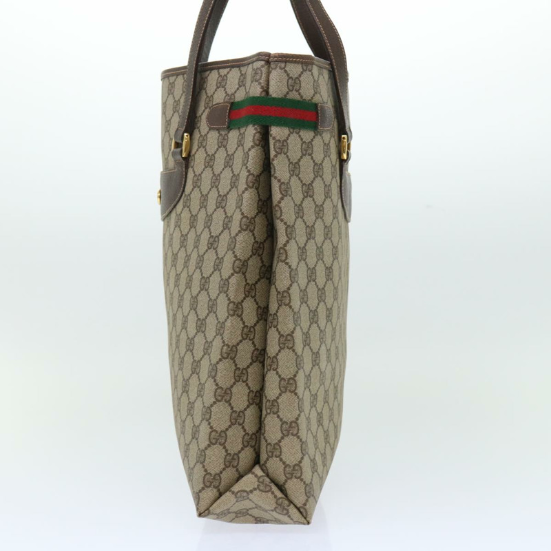 【日本直送】GUCCI GG 帆布 Web Sherry Line 手提包 PVC 皮革米色紅綠正品 th3913-2