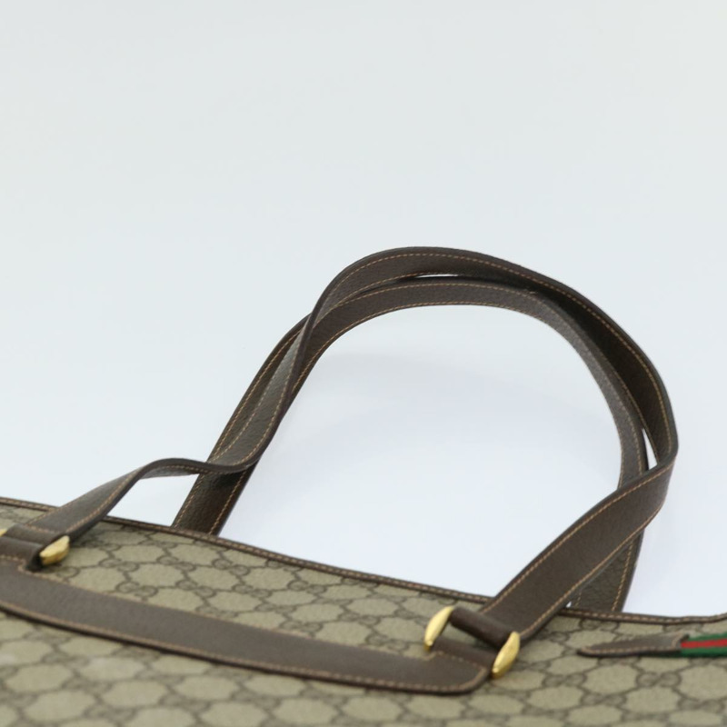 【日本直送】GUCCI GG 帆布 Web Sherry Line 手提包 PVC 皮革米色紅綠正品 th3913-7