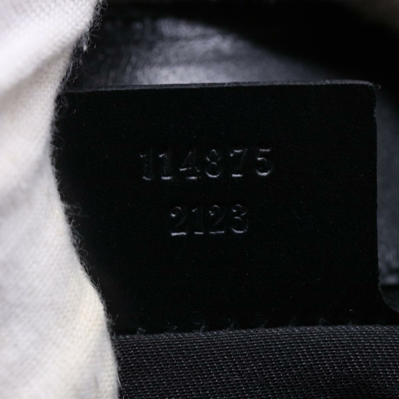 【日本直送】GUCCI GG 帆布互扣織帶 Sherry Line 單肩包黑色正品 50554-11