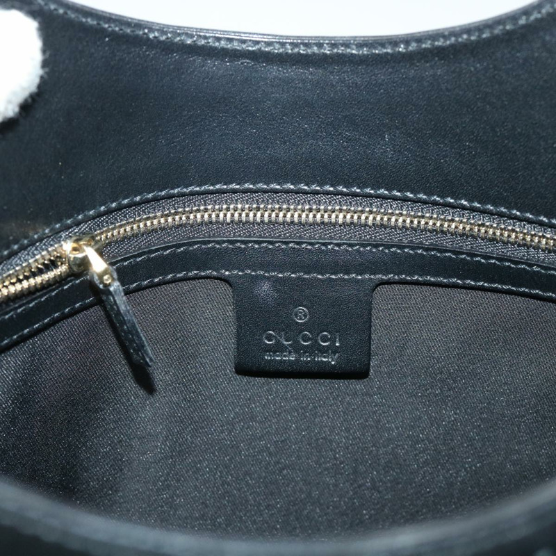 【日本直送】GUCCI GG 帆布互扣織帶 Sherry Line 單肩包黑色正品 50554-16