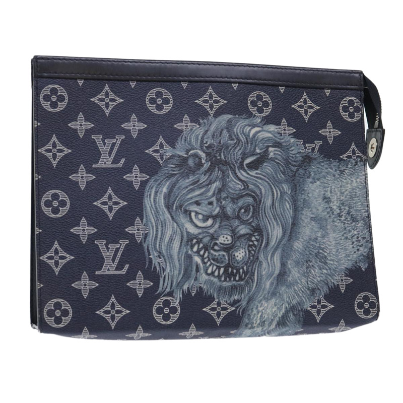 【日本直送】路易威登 Monogram Savanna Pochette Voyage 手拿包 M66639 LV 正品 51623-0