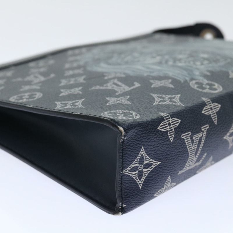 【日本直送】路易威登 Monogram Savanna Pochette Voyage 手拿包 M66639 LV 正品 51623-13