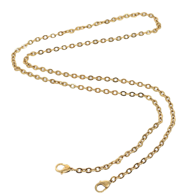 【日本直送】路易威登鏈條帶適用於 Pochette Felicie 金屬 45.3 英吋金色 LV 正品 ac2146-0