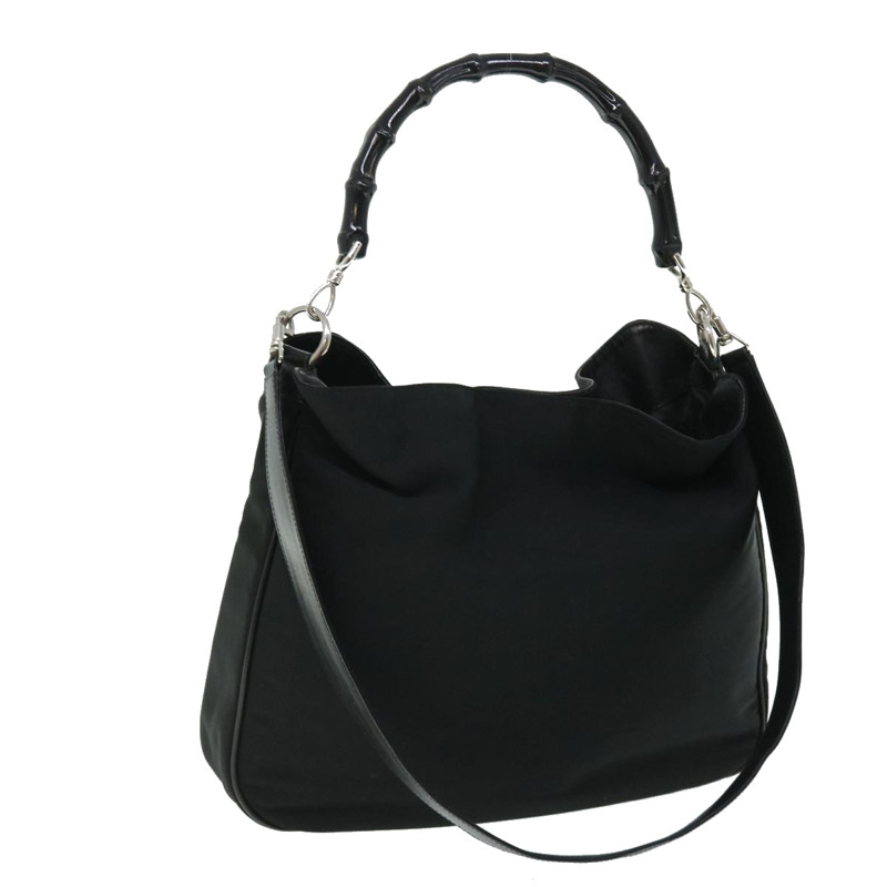 【日本直送】GUCCI 竹節單肩包尼龍 2way 黑色正品 51852-0