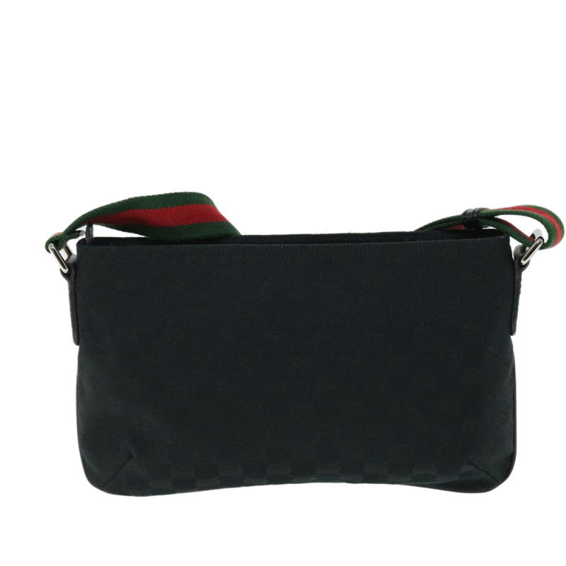 【日本直送】GUCCI GG 帆布 Web Sherry Line 單肩包 黑色 紅色 綠色 189749 正品 yk8345-1