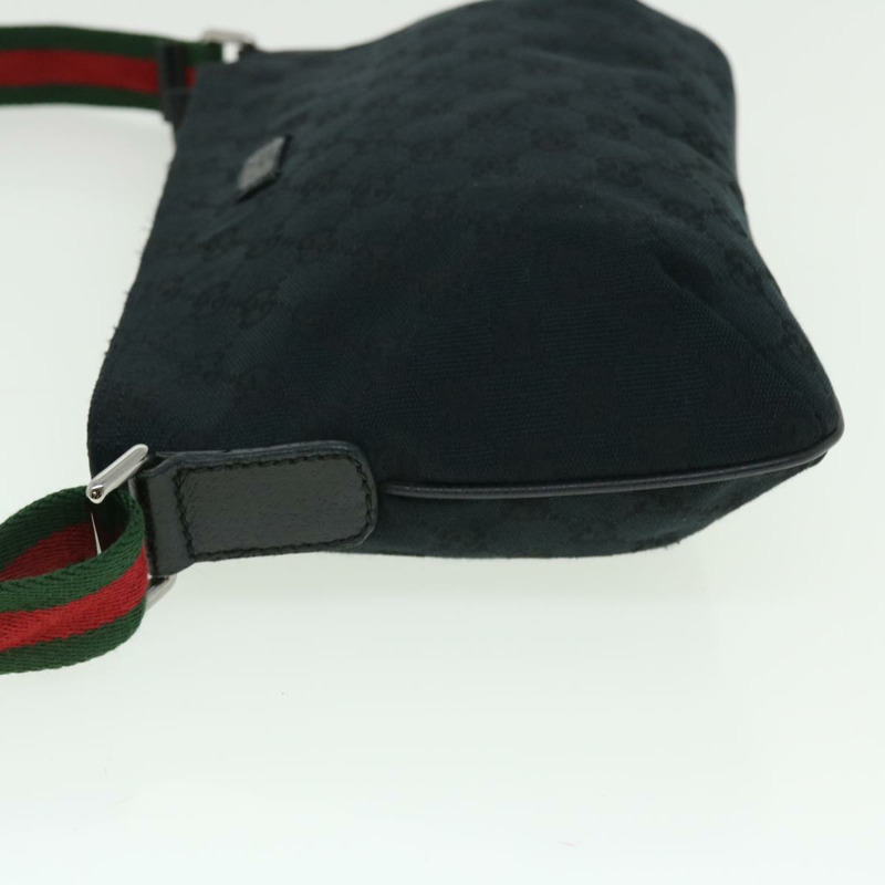 【日本直送】GUCCI GG 帆布 Web Sherry Line 單肩包 黑色 紅色 綠色 189749 正品 yk8345-2
