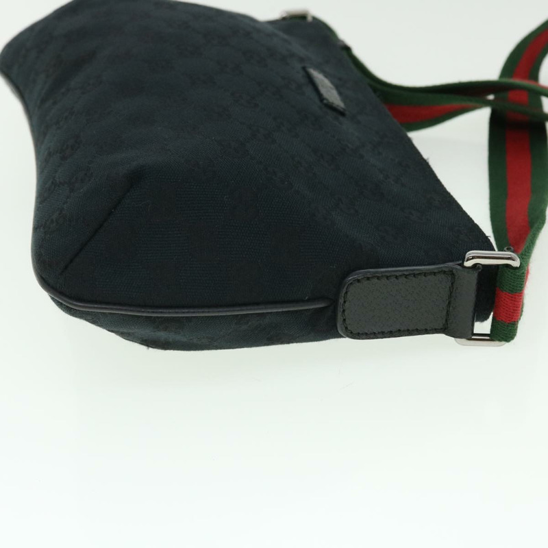 【日本直送】GUCCI GG 帆布 Web Sherry Line 單肩包 黑色 紅色 綠色 189749 正品 yk8345-3