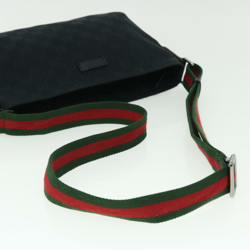 【日本直送】GUCCI GG 帆布 Web Sherry Line 單肩包 黑色 紅色 綠色 189749 正品 yk8345-6