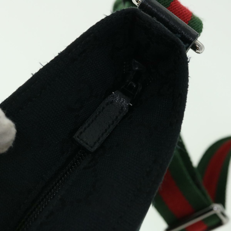 【日本直送】GUCCI GG 帆布 Web Sherry Line 單肩包 黑色 紅色 綠色 189749 正品 yk8345-8