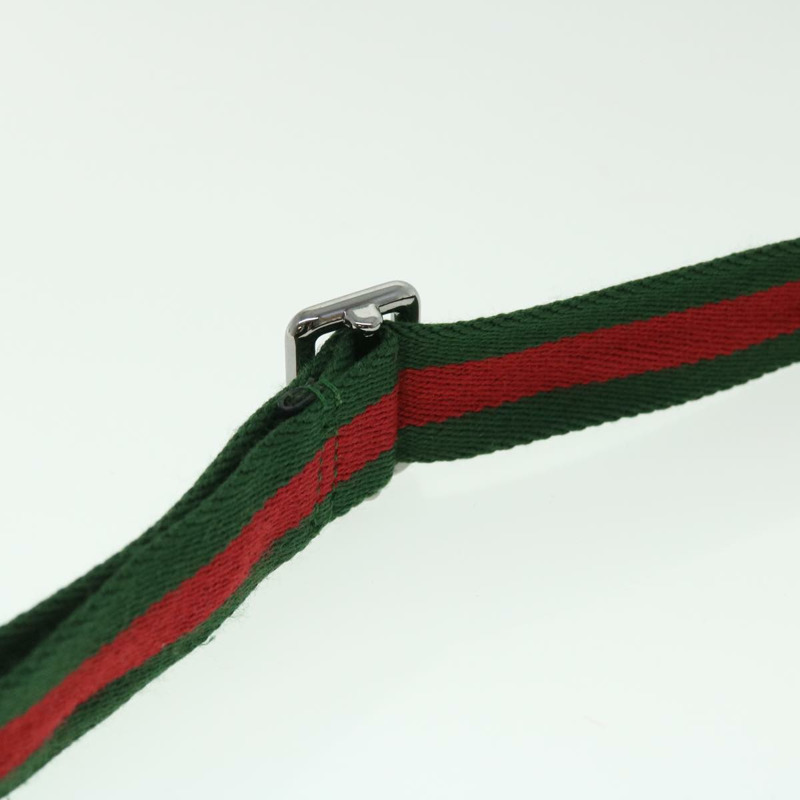 【日本直送】GUCCI GG 帆布 Web Sherry Line 單肩包 黑色 紅色 綠色 189749 正品 yk8345-13