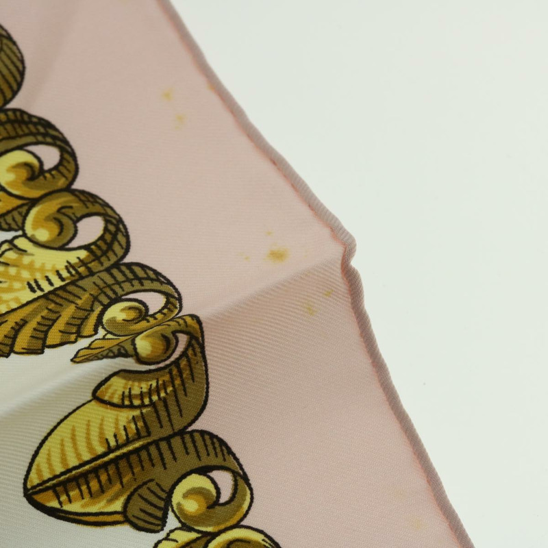 【日本直送】HERMES Carre 90 LVDOVICVS MAGNVS 圍巾絲綢粉紅正品 51901-10