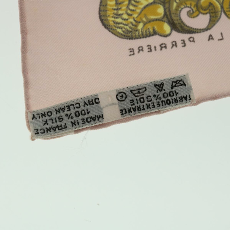【日本直送】HERMES Carre 90 LVDOVICVS MAGNVS 圍巾絲綢粉紅正品 51901-15