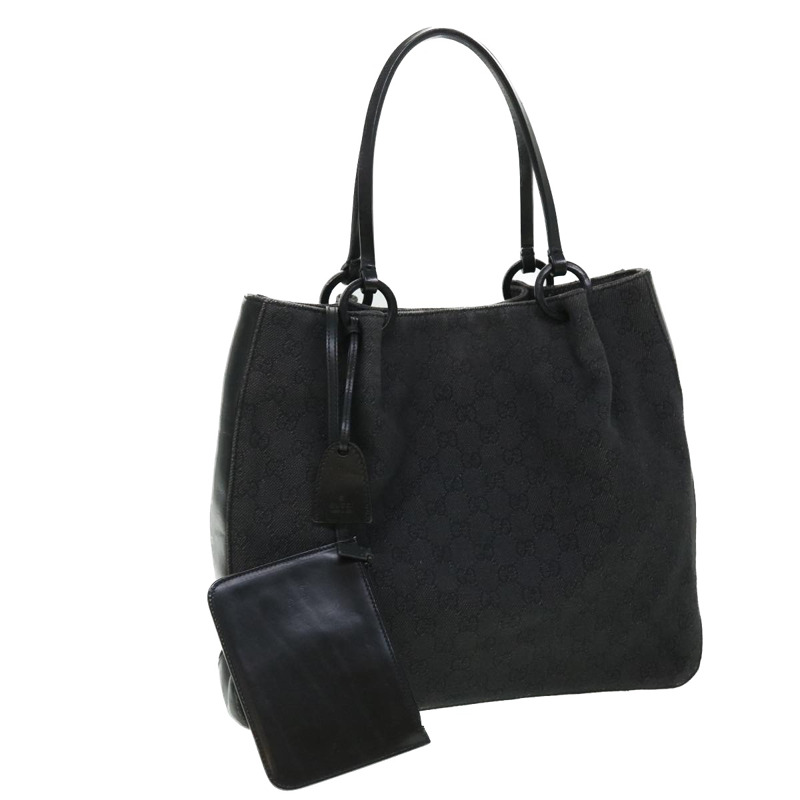 【日本直送】GUCCI GG 帆布手提包黑色 101920 正品 52252-0