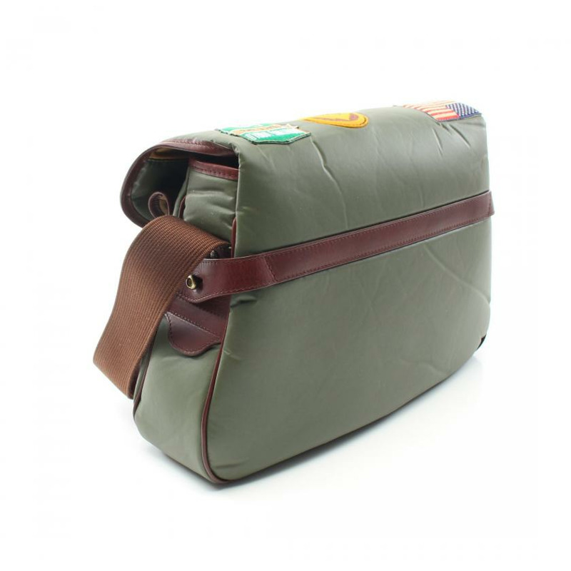 【日本直送】 HUNTING WORLD HUNTING WORLD BATTUE SURPASS 肩包 尼龍 皮革 卡其綠色 深棕色 多色 兩用款-1