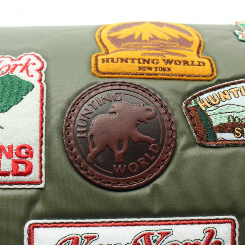 【日本直送】 HUNTING WORLD HUNTING WORLD BATTUE SURPASS 肩包 尼龍 皮革 卡其綠色 深棕色 多色 兩用款-3