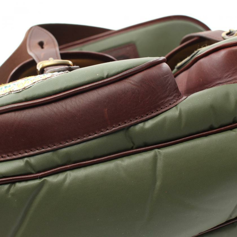 【日本直送】 HUNTING WORLD HUNTING WORLD BATTUE SURPASS 肩包 尼龍 皮革 卡其綠色 深棕色 多色 兩用款-5