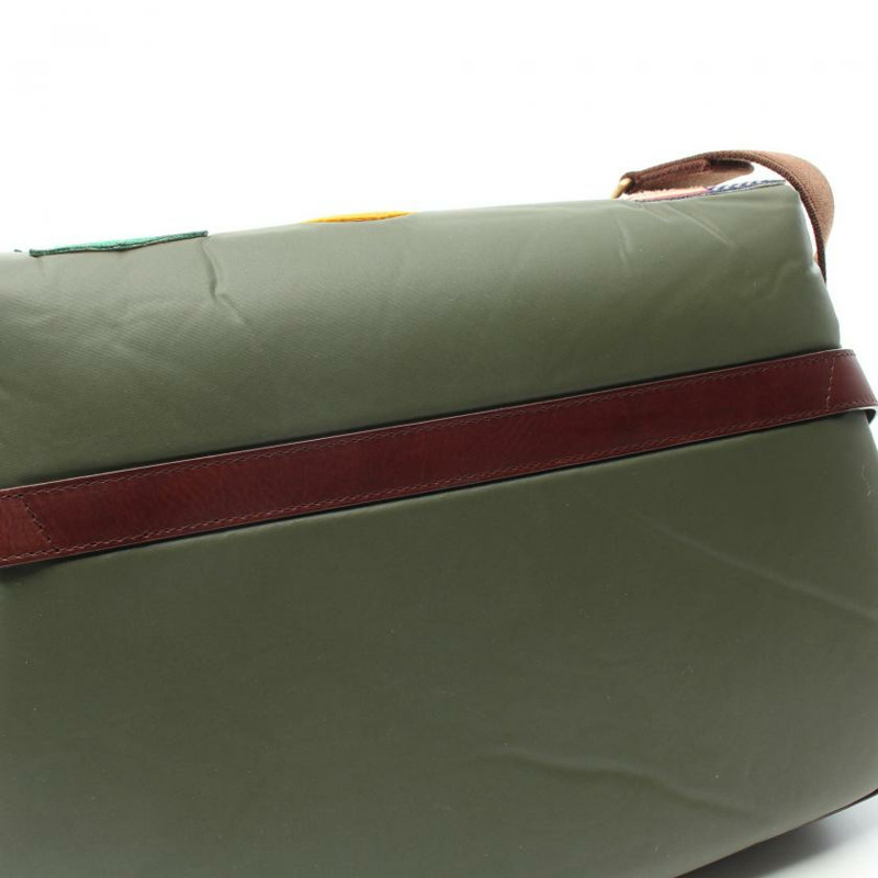 【日本直送】 HUNTING WORLD HUNTING WORLD BATTUE SURPASS 肩包 尼龍 皮革 卡其綠色 深棕色 多色 兩用款-6