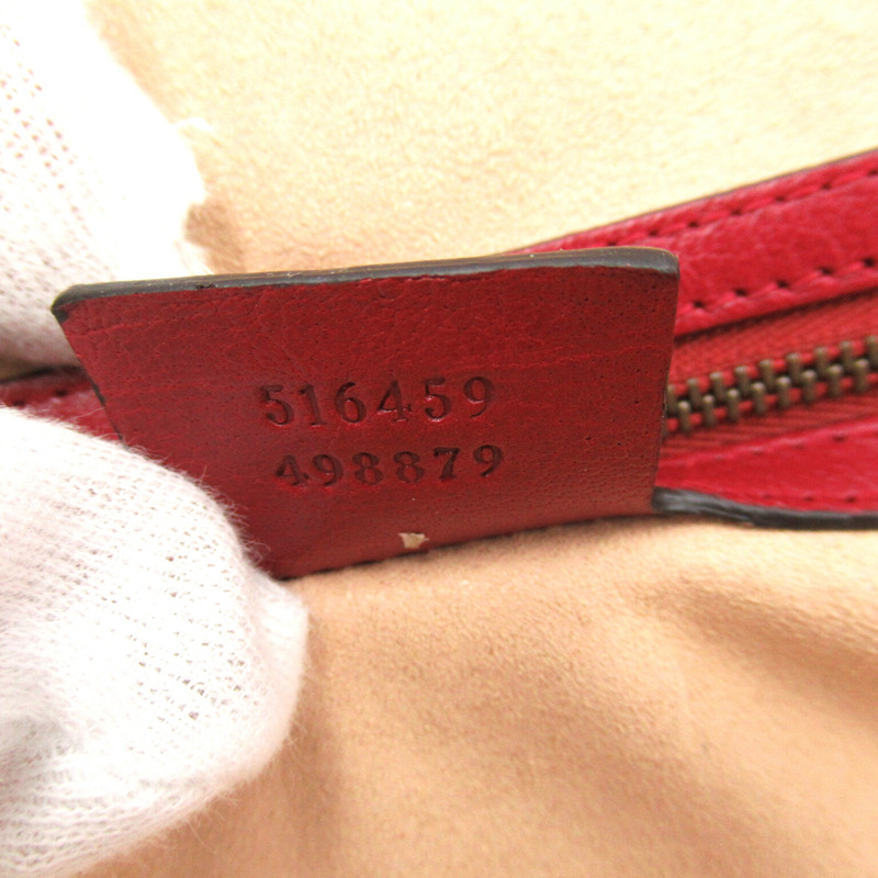 【日本直送】GUCCI Rebelle 中號 GG Marmont 2way 單肩包 516459 皮革 紅色 二手女式-7
