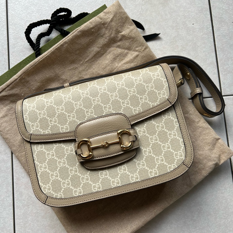 GUCCI HORSEBIT 1955 馬銜扣肩揹袋-10