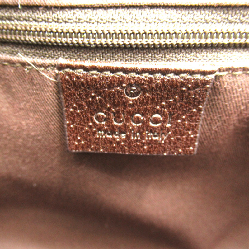 【日本直送】GUCCI Abbey Line 手袋 141470 GG 帆布米色棕色二手女式 GHW-6