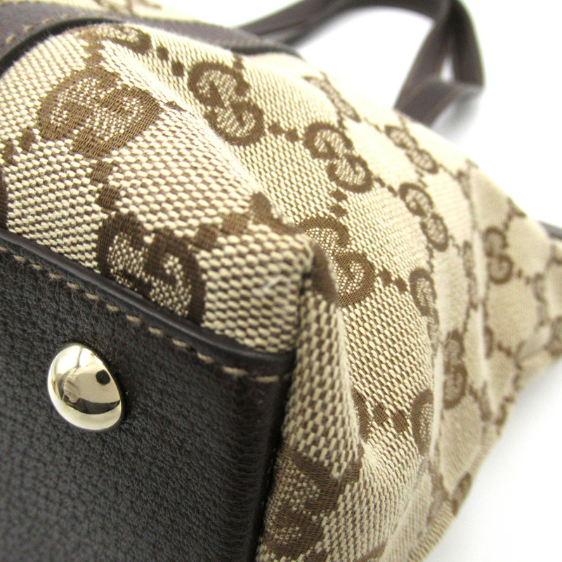 【日本直送】GUCCI Abbey Line 手袋 141470 GG 帆布米色棕色二手女式 GHW-10