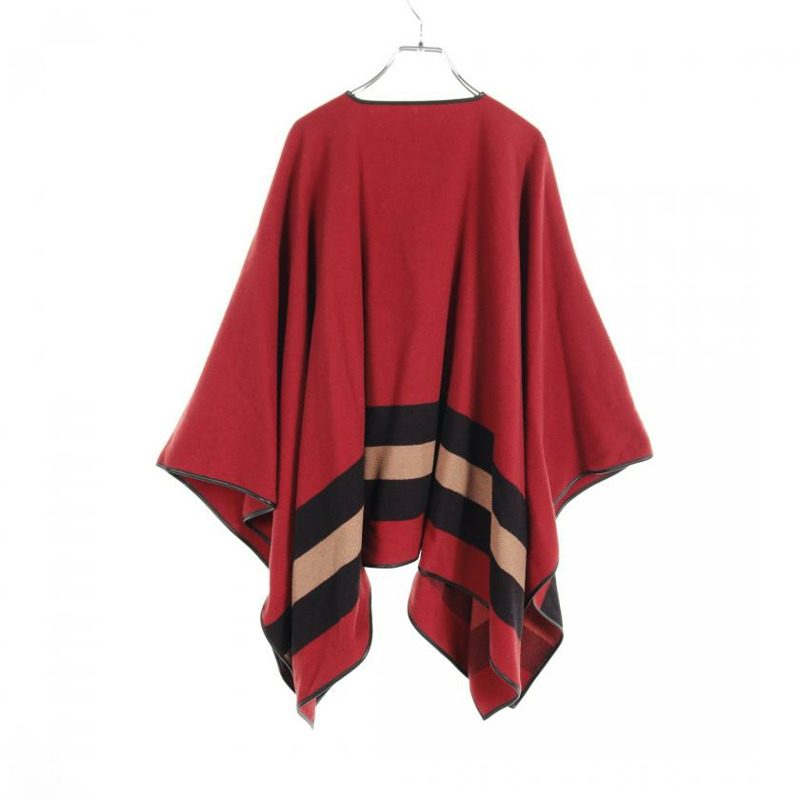 【日本直送】 GUCCI 古馳 斗篷大衣 雨披/斗篷 沃爾 羊絨 紅色 黑色 淺褐色-1