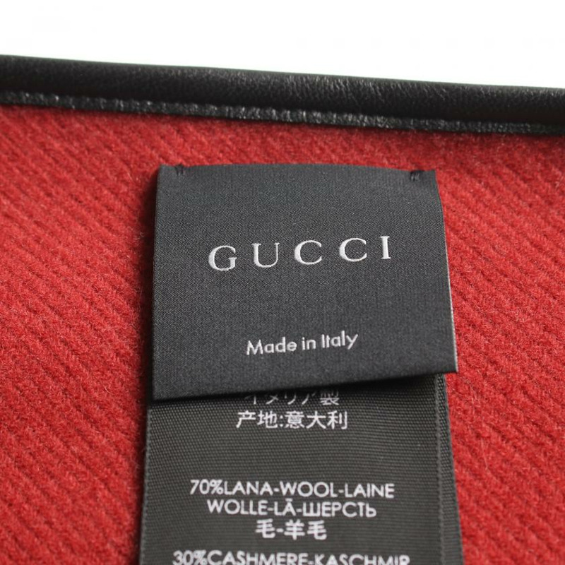 【日本直送】 GUCCI 古馳 斗篷大衣 雨披/斗篷 沃爾 羊絨 紅色 黑色 淺褐色-2