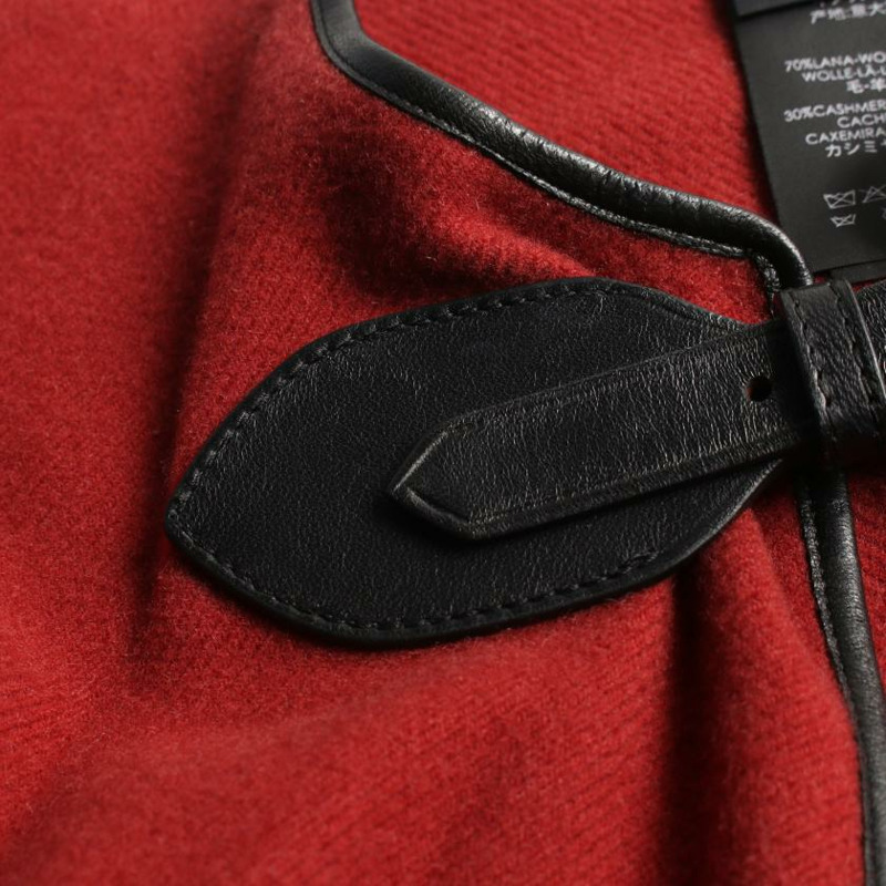 【日本直送】 GUCCI 古馳 斗篷大衣 雨披/斗篷 沃爾 羊絨 紅色 黑色 淺褐色-5