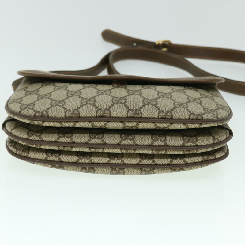 【日本直送】GUCCI GG 帆布 Web Sherry Line 單肩包 PVC 皮革米色紅色正品 ep1504-4