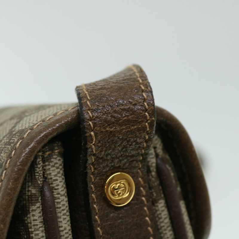 【日本直送】GUCCI GG 帆布 Web Sherry Line 單肩包 PVC 皮革米色紅色正品 ep1504-8