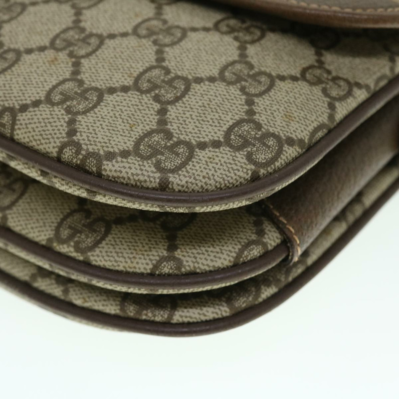 【日本直送】GUCCI GG 帆布 Web Sherry Line 單肩包 PVC 皮革米色紅色正品 ep1504-13