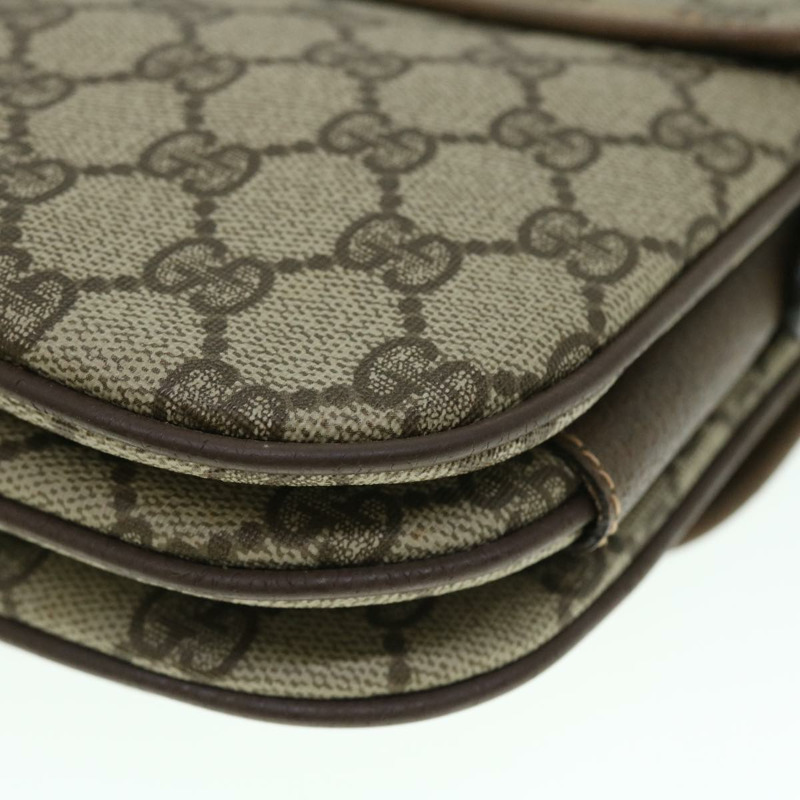 【日本直送】GUCCI GG 帆布 Web Sherry Line 單肩包 PVC 皮革米色紅色正品 ep1504-15