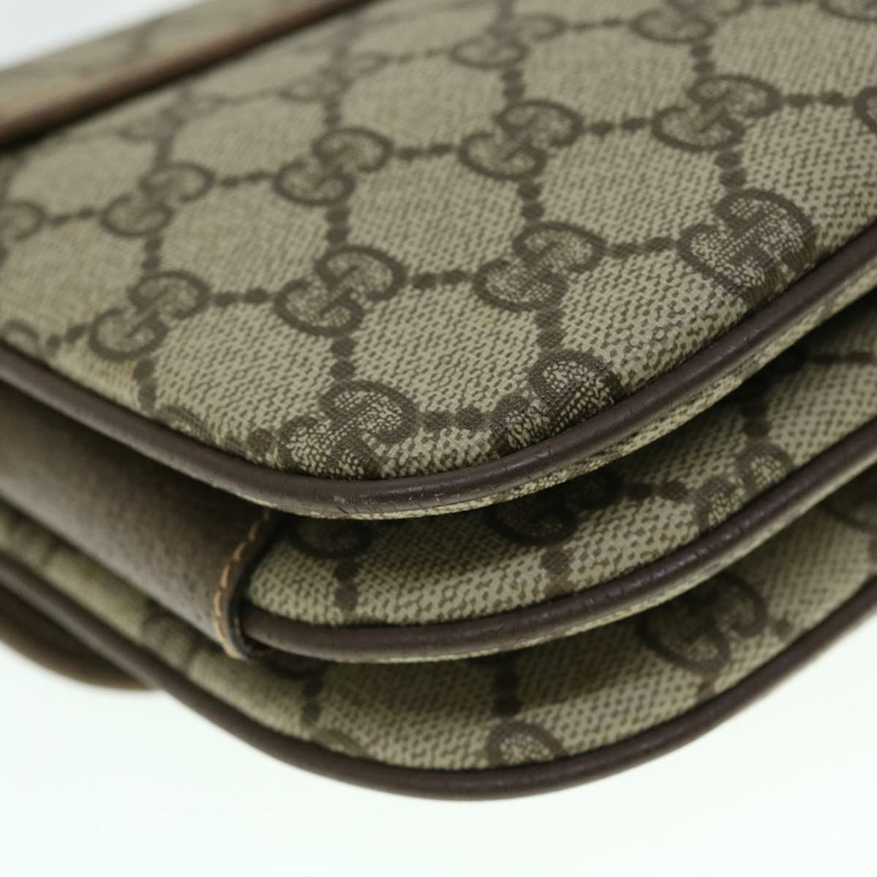 【日本直送】GUCCI GG 帆布 Web Sherry Line 單肩包 PVC 皮革米色紅色正品 ep1504-16