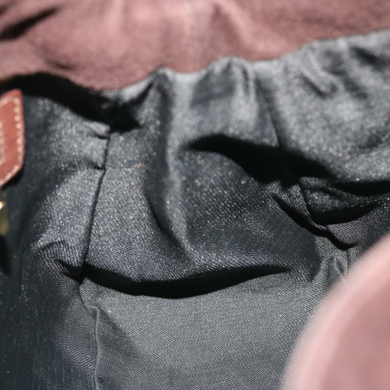 【日本直送】FENDI Mamma Baguette 單肩包絨面革棕色正品 ki3319-20