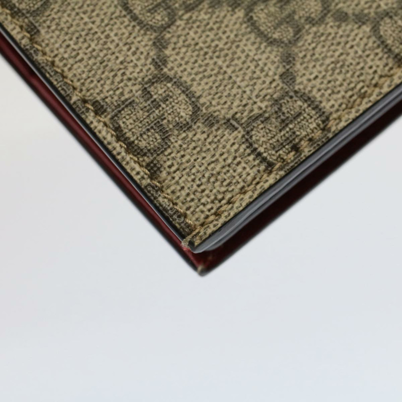 【日本直送】GUCCI GG 帆布櫻桃木錢包 PVC 皮革米色 476050 正品 th3983-10