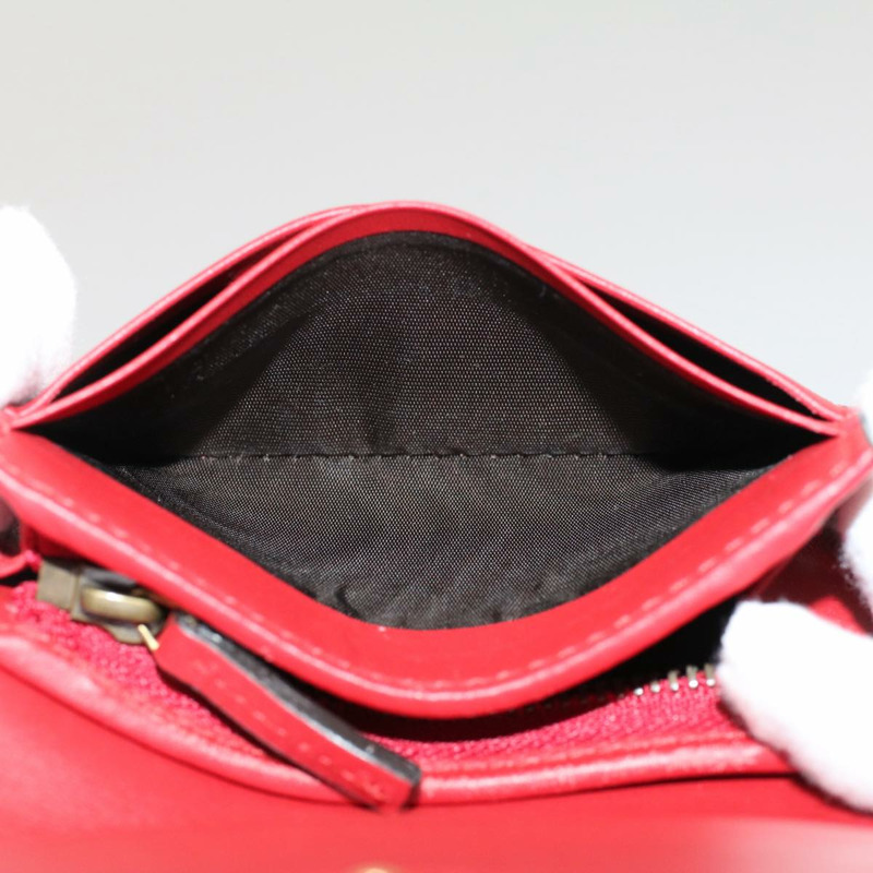 【日本直送】GUCCI GG 帆布櫻桃木錢包 PVC 皮革米色 476050 正品 th3983-18